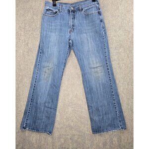 Mens 36x32 City Fit Blue Jeans With Distressed Details Irban Pipeline UP